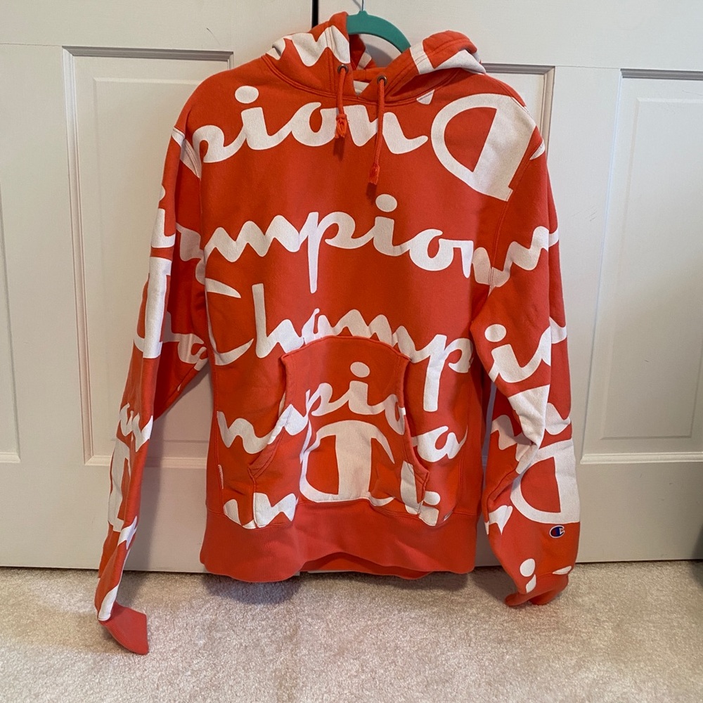 Coral champion sweatshirt